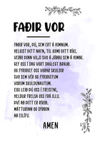 Bænaplakat - Faðir Vor